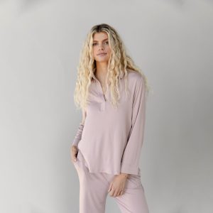 Women's Bamboo Stretch-Knit Long Sleeve Polo - Last Chance