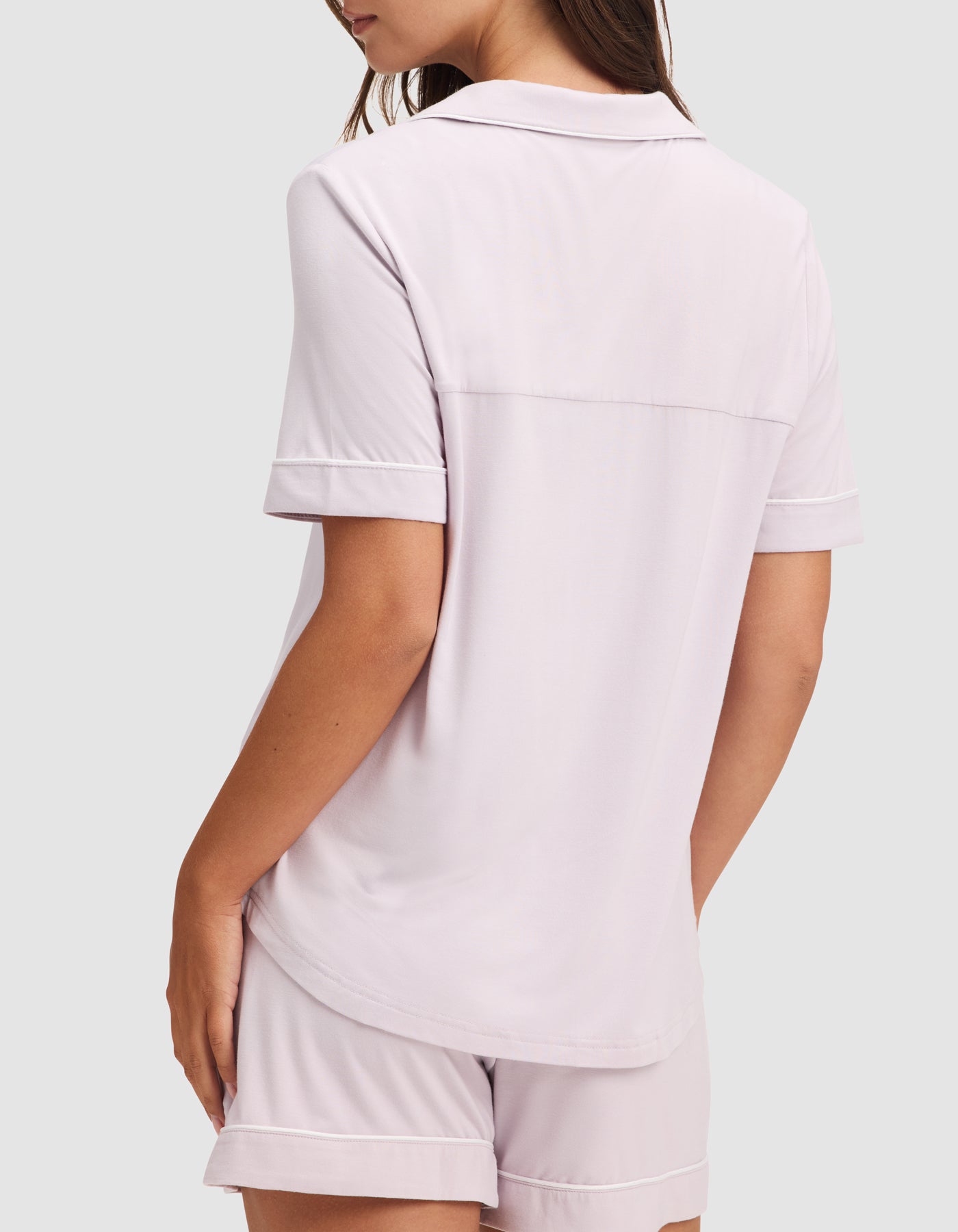 Women's Bamboo Stretch-Knit Short Sleeve Pajama Top - Image 26